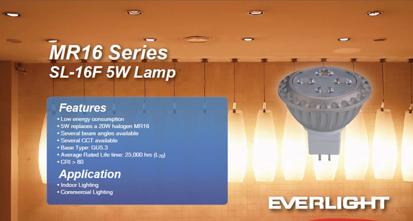 Everlight MR16 4W