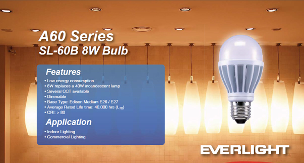 Everlight A60 8W